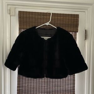 Black Faux Fur Coat